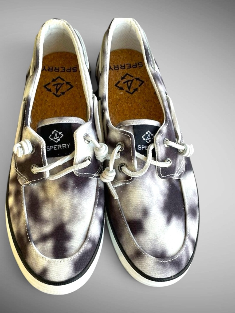 Sperry Crest Vibe Tie Dye Boat Shoes Women’s 8 Memory Foam Sneakers